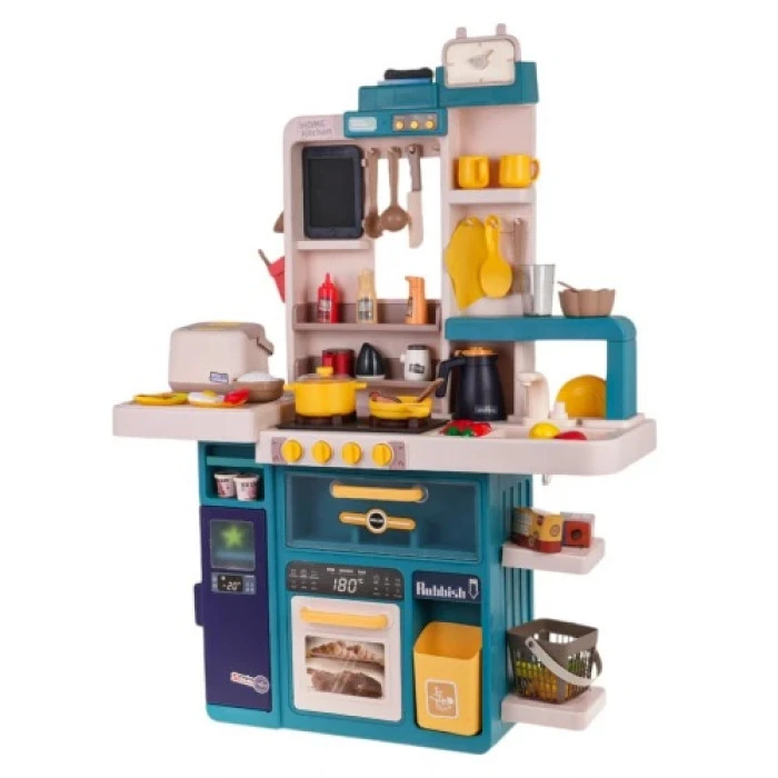 Детская кухня с функцией света, звука и воды 80 шт. Синий