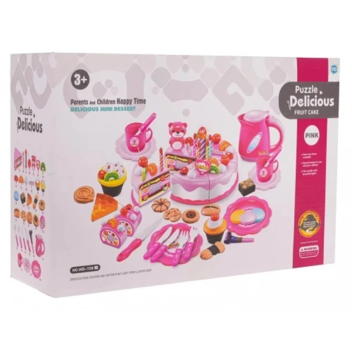 Детский игрушечный набор для празднования дня рождения розовый ZDZ.WD-T58