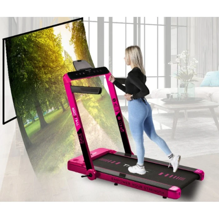 Беговая дорожка электрическая THUNDER RACE-PINK
