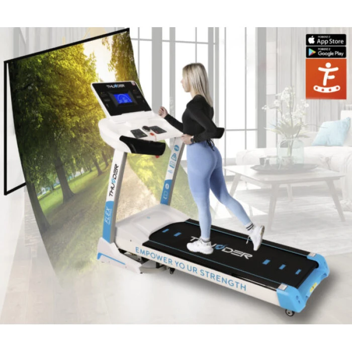 Беговая дорожка электрическая THUNDER FLEX-S-WHITE
