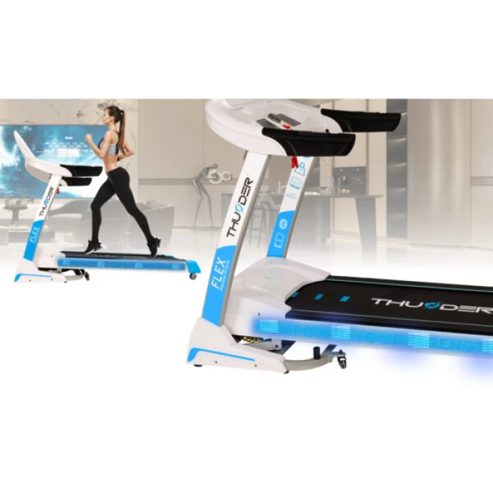 Беговая дорожка электрическая THUNDER FLEX-S-WHITE