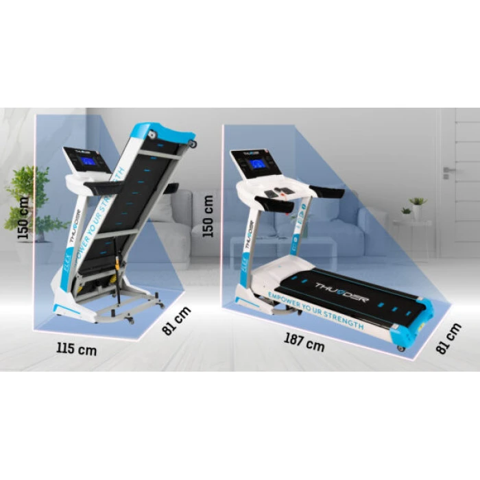 Беговая дорожка электрическая THUNDER FLEX-S-WHITE