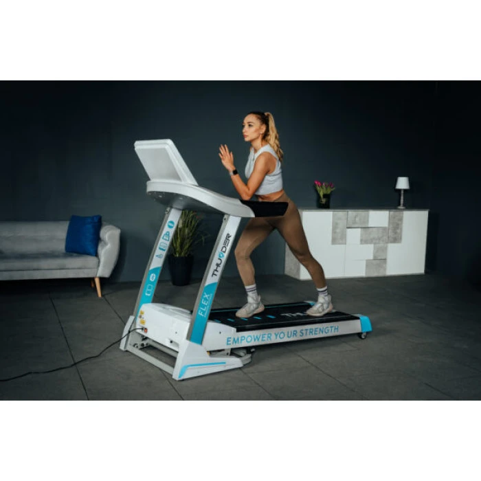 Беговая дорожка электрическая THUNDER FLEX-S-WHITE