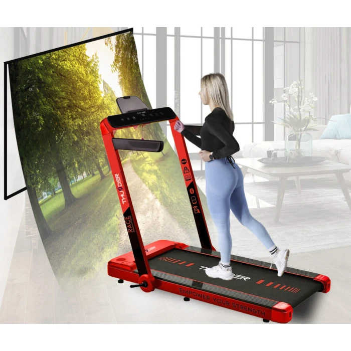 Бігова доріжка електрична THUNDER RACE-RED