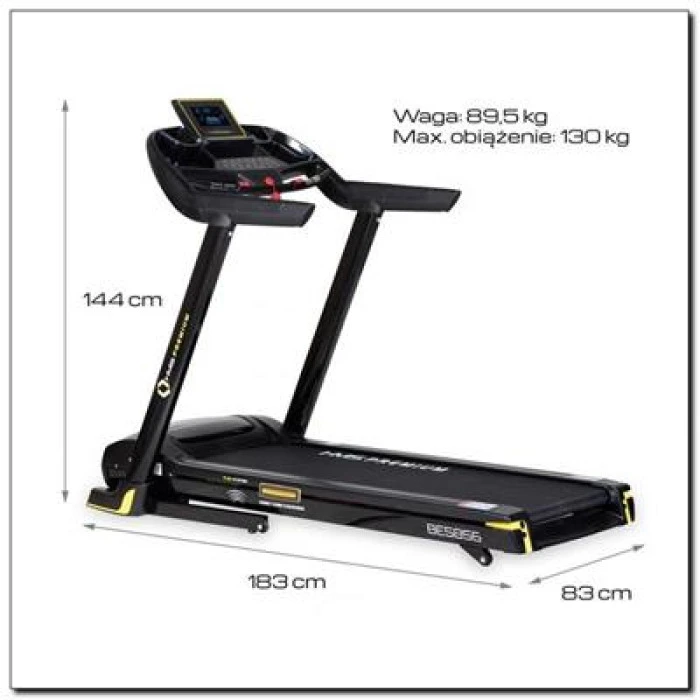 Беговая дорожка BE5856 HMS PREMIUM – черная