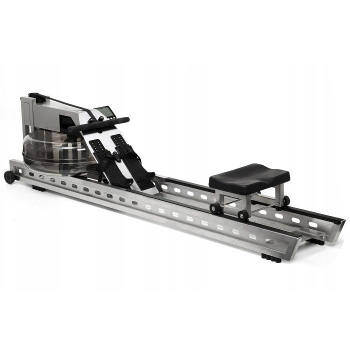 Веслувальний тренажер водний WaterRower S1 LoRise S4 Steel сірий