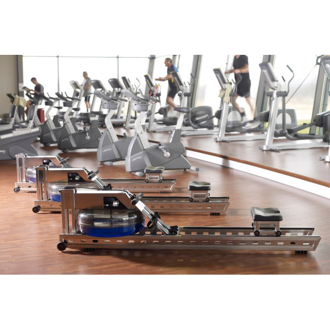 Гребной тренажер водный WaterRower S1 LoRise S4 Steel серый