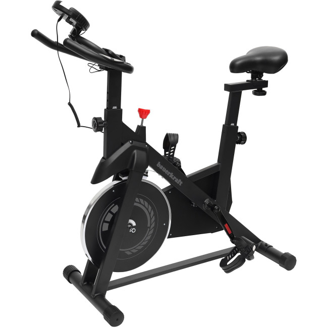 Велотренажер Bauerkraft черный