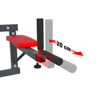 Дип-станция настенная K-Sport KSH004/SK, красная