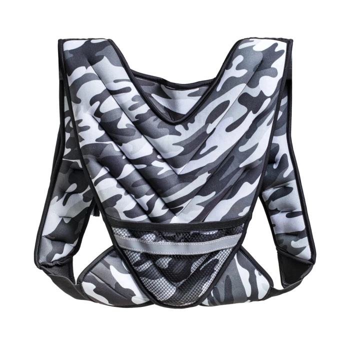 Жилет весовой inSPORTline Klaper 5 кг - камуфляжный серый