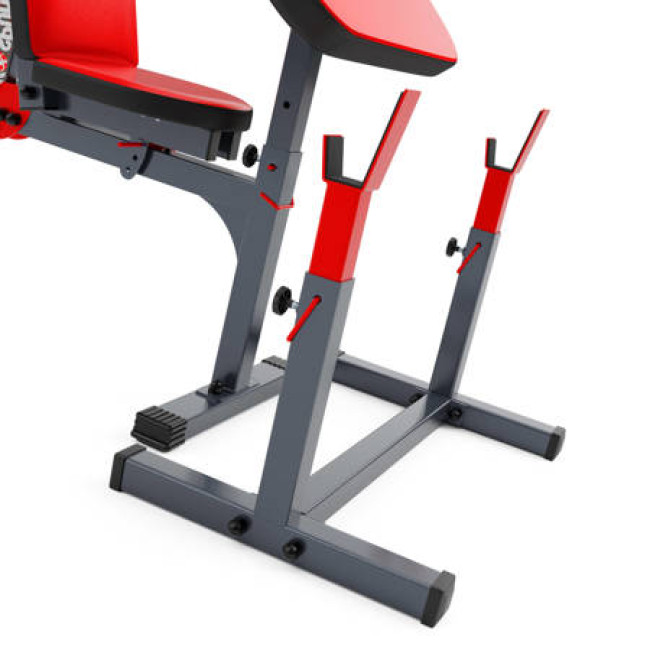 Скамейка для штанги с партой Скотта и подставками K-Sport KSSL103