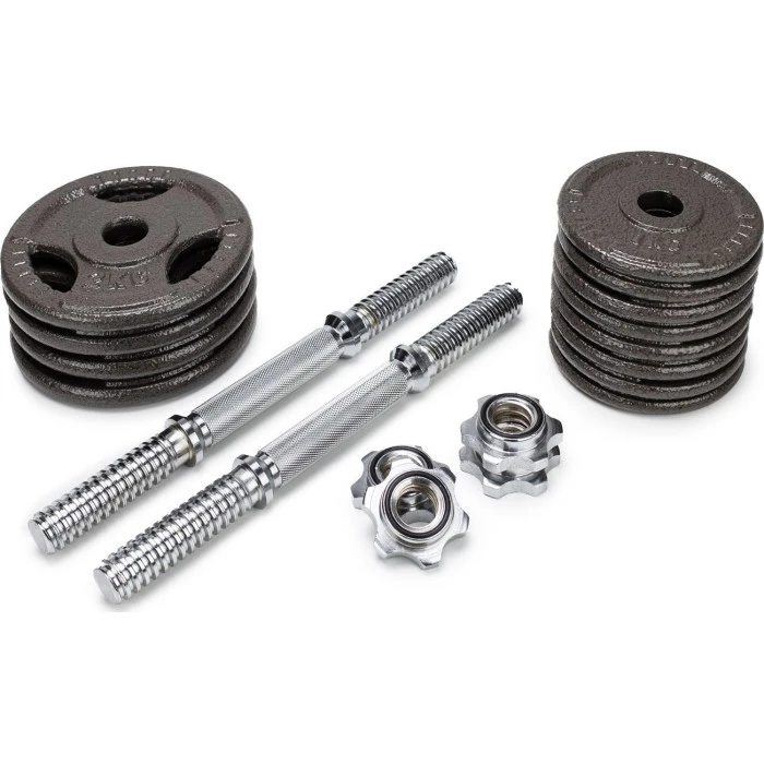 Гантели разборные чугунные Abarqs HKS-20, 2 х 10 кг.