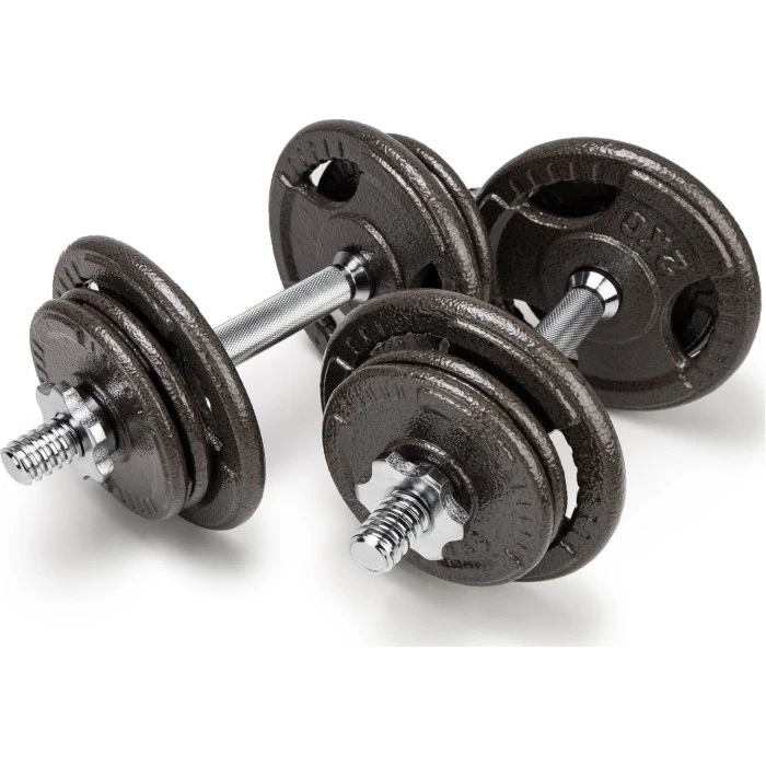 Гантели разборные чугунные Abarqs HKS-20, 2 х 10 кг.