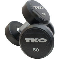 Гантель TKO K828RR-42 прорезиненная 1 х 42 кг