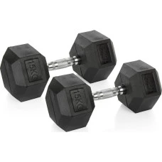 Набор шестиугольных гантелей Vivo 2 х 15 кг.
