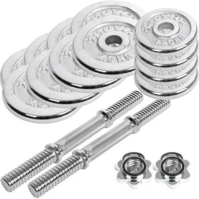 Гантели Movit M09509 хром 2 x 15 кг