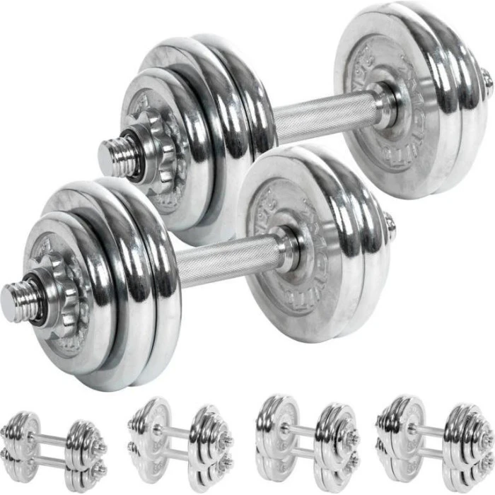 Гантели Artificial Mind & Movement M33170 хром 2 х 25 кг