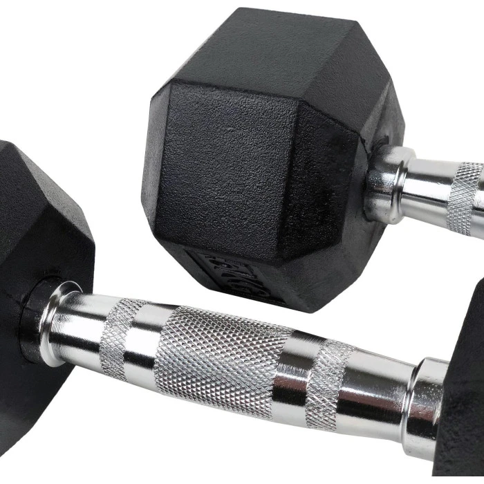 Гантель UnderFit UF51 прорезиненная 1 х 25 кг.