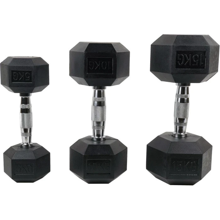 Гантель UnderFit UF51 прорезиненная 1 х 25 кг.