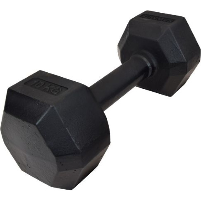 Гантель Kawmet Hexagonal чугун 10 кг