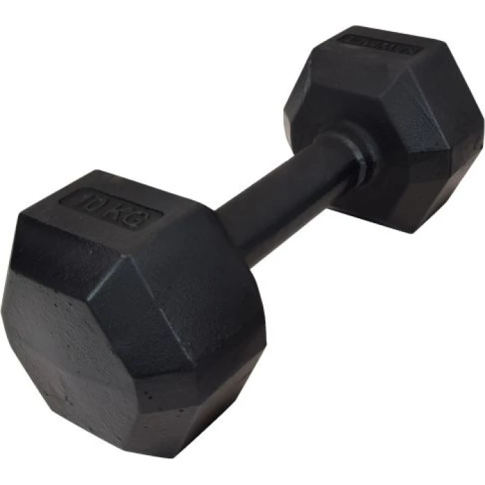 Гантель Kawmet Hexagonal чавун 10 кг