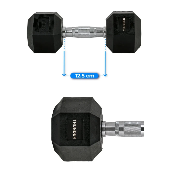 Гантель шестигранна THUNDER 10 кг