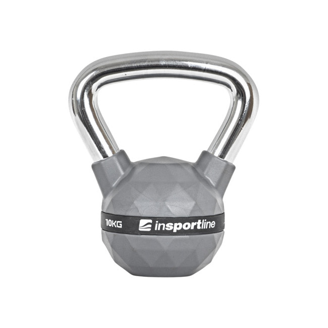 Гиря с резиновым покрытием inSPORTline Kettlebell PU 10 кг