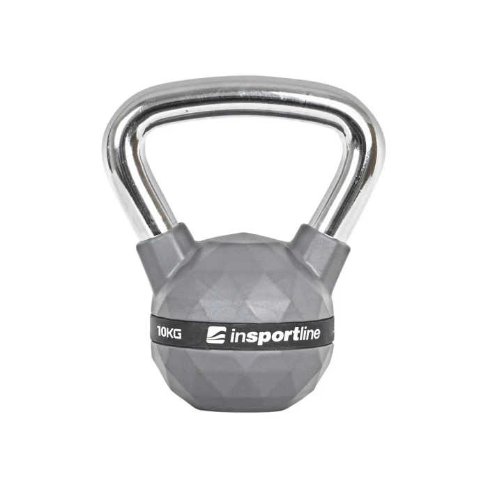 Гиря с резиновым покрытием inSPORTline Kettlebell PU 10 кг
