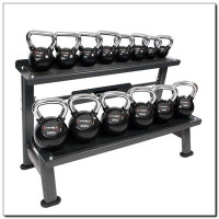 Дворівнева сталева стійка для гир HMS Premium STR09 – чорна