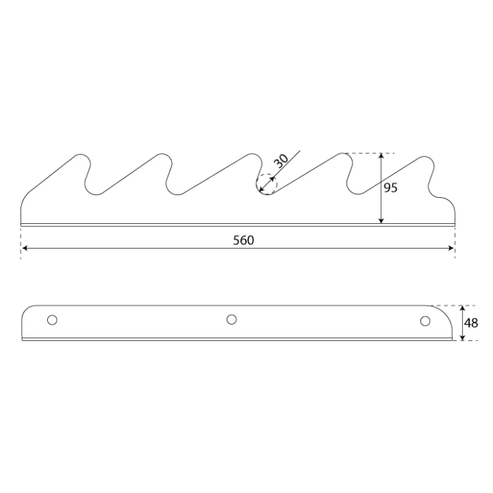 Настінна полиця для зберігання грифів K-Sport KSSL066