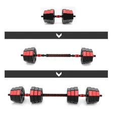 Гантелі розбірні HMS SGK30 з перехідником для штанги, 30 кг