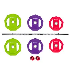 Навантажувальний набір штанг inSPORTline Pumpino 4-19 кг