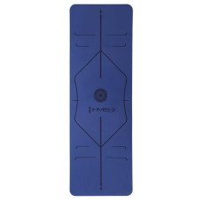 Коврик для йоги и фитнеса HMS YM10 темно-синий