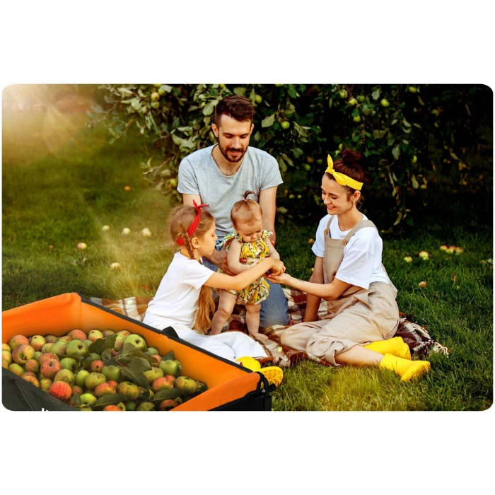 Тележка раскладная Humberg HM-513 100 л, черно-оранжевая