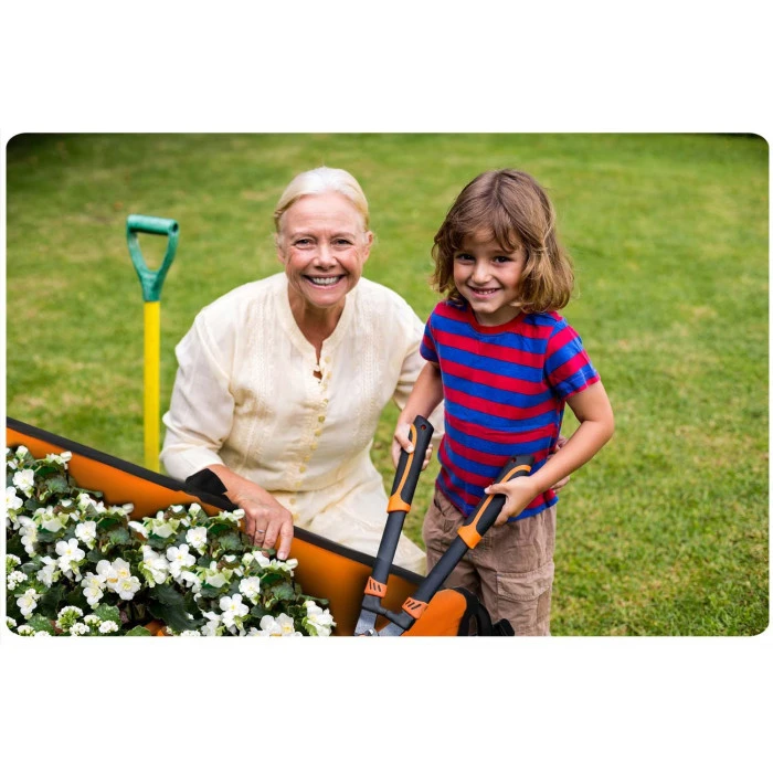 Тележка раскладная Humberg HM-513 100 л, черно-оранжевая