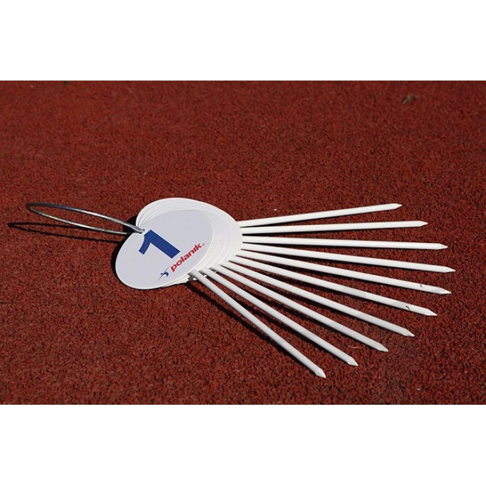 Набор из 10 меток для втыкания в землю на соревнованиях по метанию Polanik FMS-10