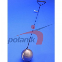 Змагальний молот з нержавіючої сталі 4 кг, Polanik Premium Line Silver Hammer, IAAF I-10-0465