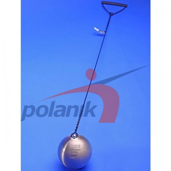 Соревновательный молот из нержавеющей стали 4 кг, Polanik Premium Line Silver Hammer, IAAF I-10-0465