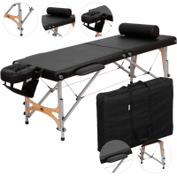 Массажный стол Premium Alu черный