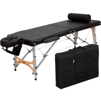 Массажный стол Premium Alu черный