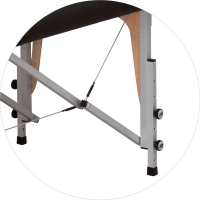 Массажный стол Premium Alu черный