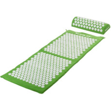 Акупрессурный коврик MXSTP с подушкой MOVIT 130 x 50 см, зеленый массажный