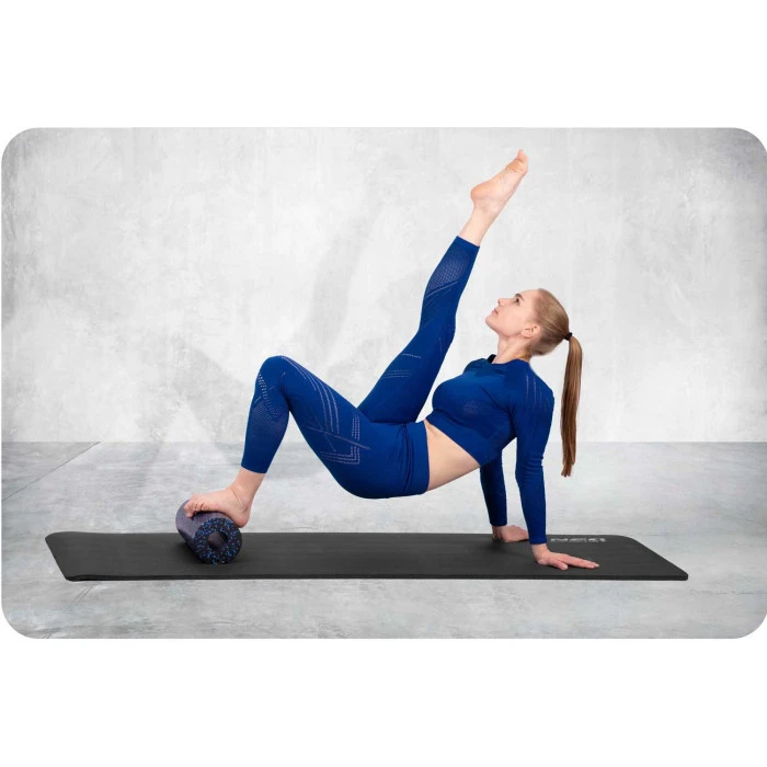 Валик для тренировок 33x14cm NS-954 черно-голубой