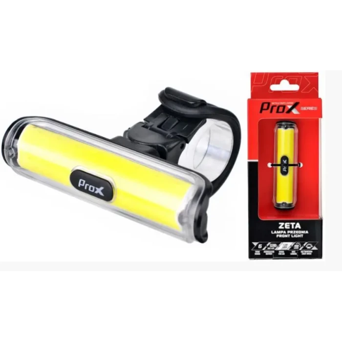 Ліхтар передній /акумулятор/ PROX ZETACOB LED 100Lm, 500mAh USB