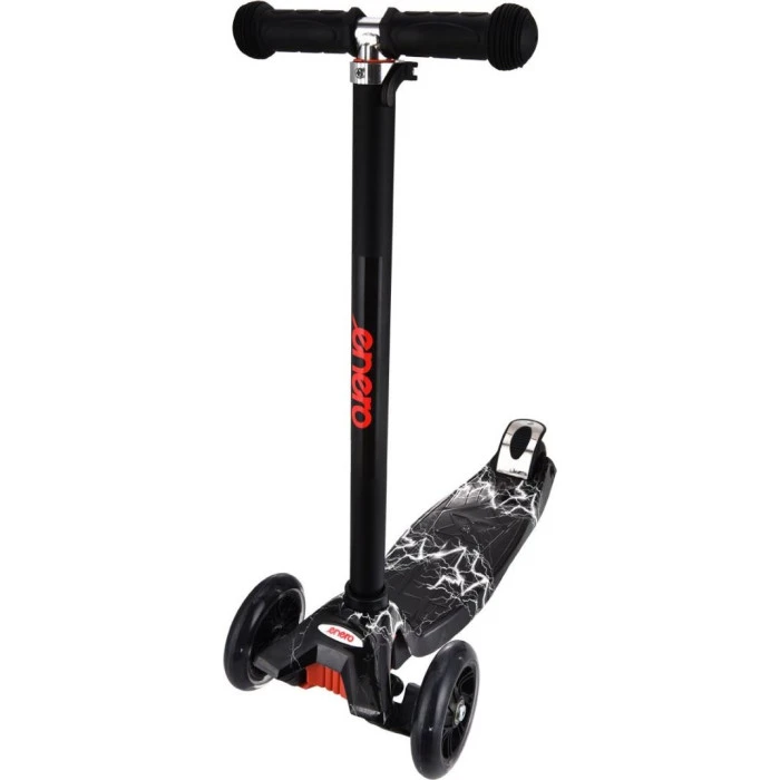 Самокат детский трехколесный Enero Maxi Thunderstorm черный