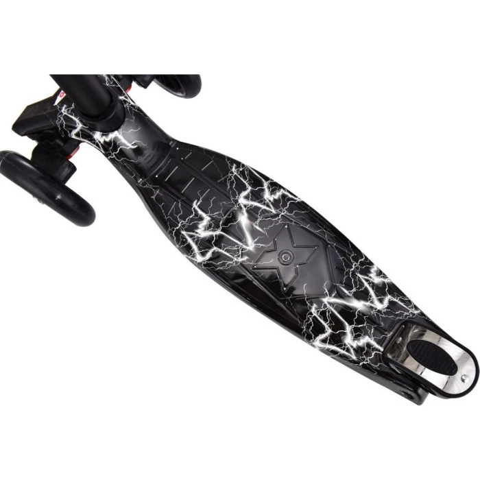 Самокат детский трехколесный Enero Maxi Thunderstorm черный