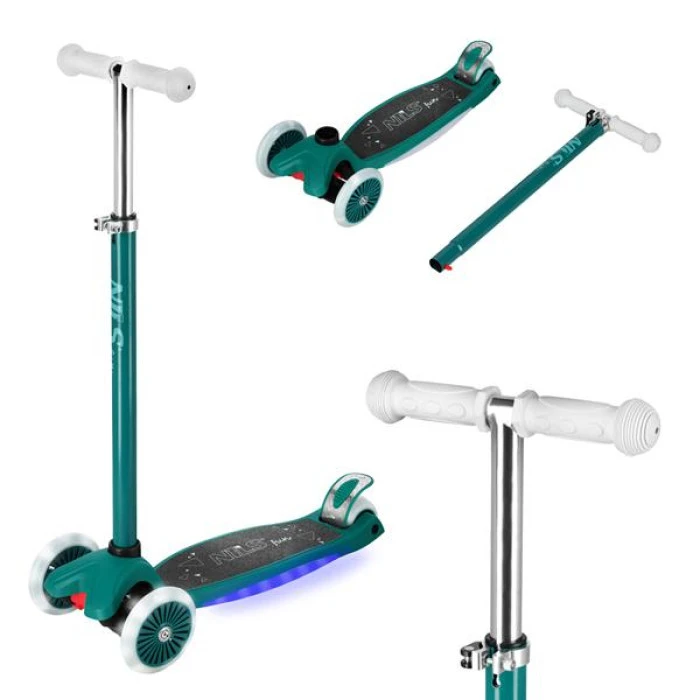 Самокат NILS FUN HLB1310, зелений