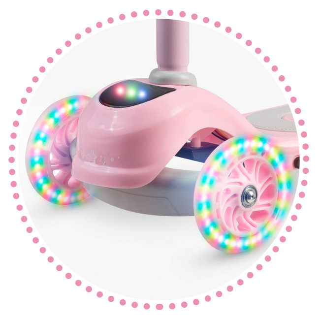 Самокат детский трехколесный Ricokids Piko розовый