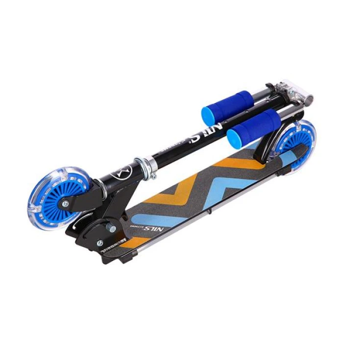 Детский самокат Nils Extreme HD025 черно-синий