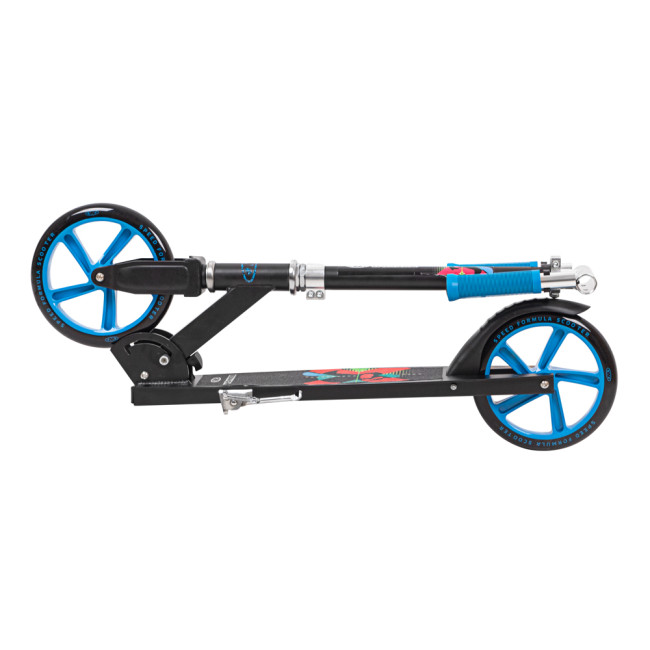 Самокат складной WORKER Molden 205 mm - черно-синий